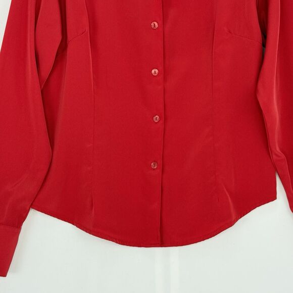 Vintage BCI Clothing Red Size M Women’s Button Down Shirt - Picture 9 of 16